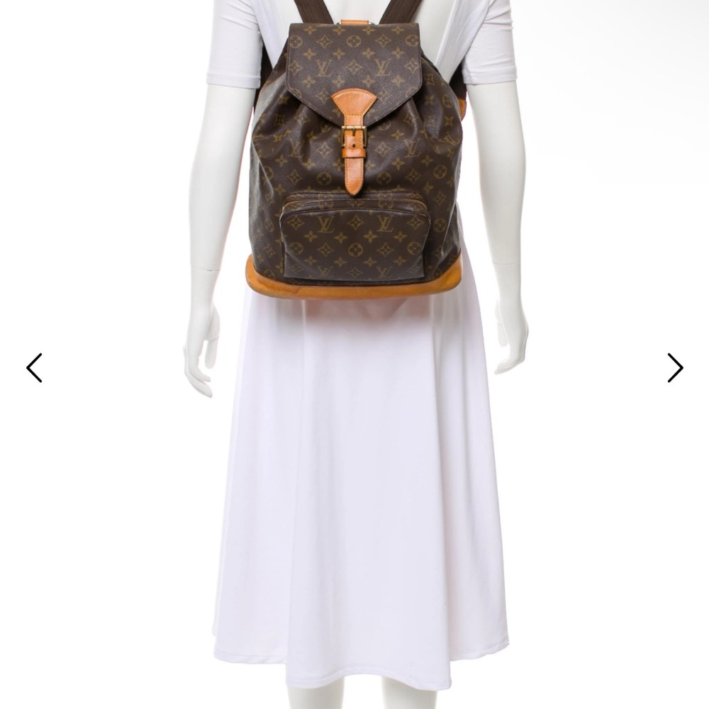 Louis Vuitton Dark Brown Monogram Backpack - Picture 4 of 6